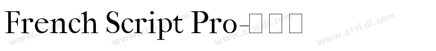 French Script Pro字体转换